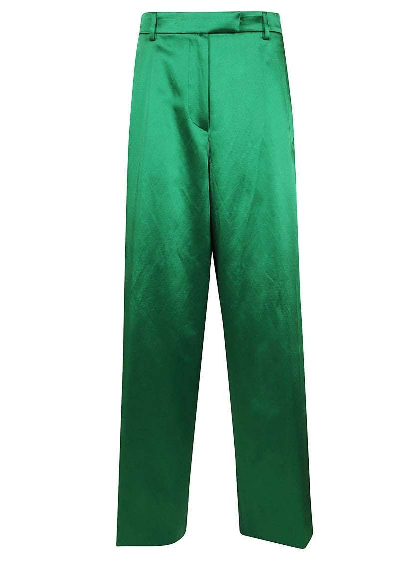 Dries Van Noten Straight-Leg Trousers With Defined High Waist And Discreet Closure