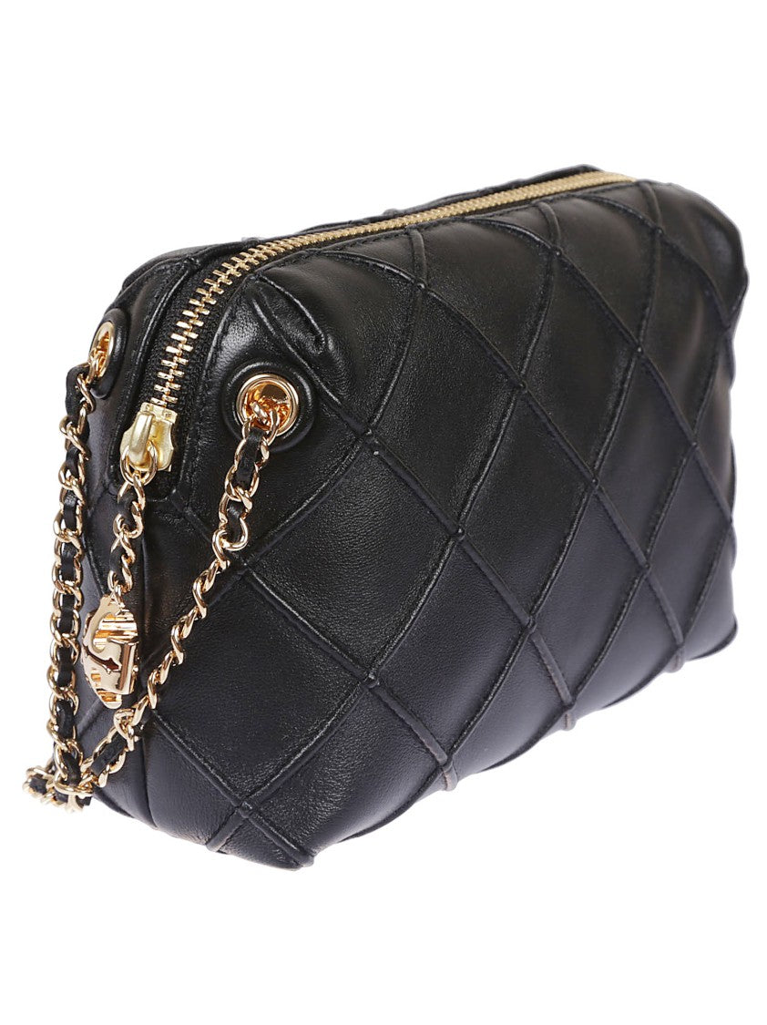 Tory Burch Fleming Quilted Leather Clutch Bag