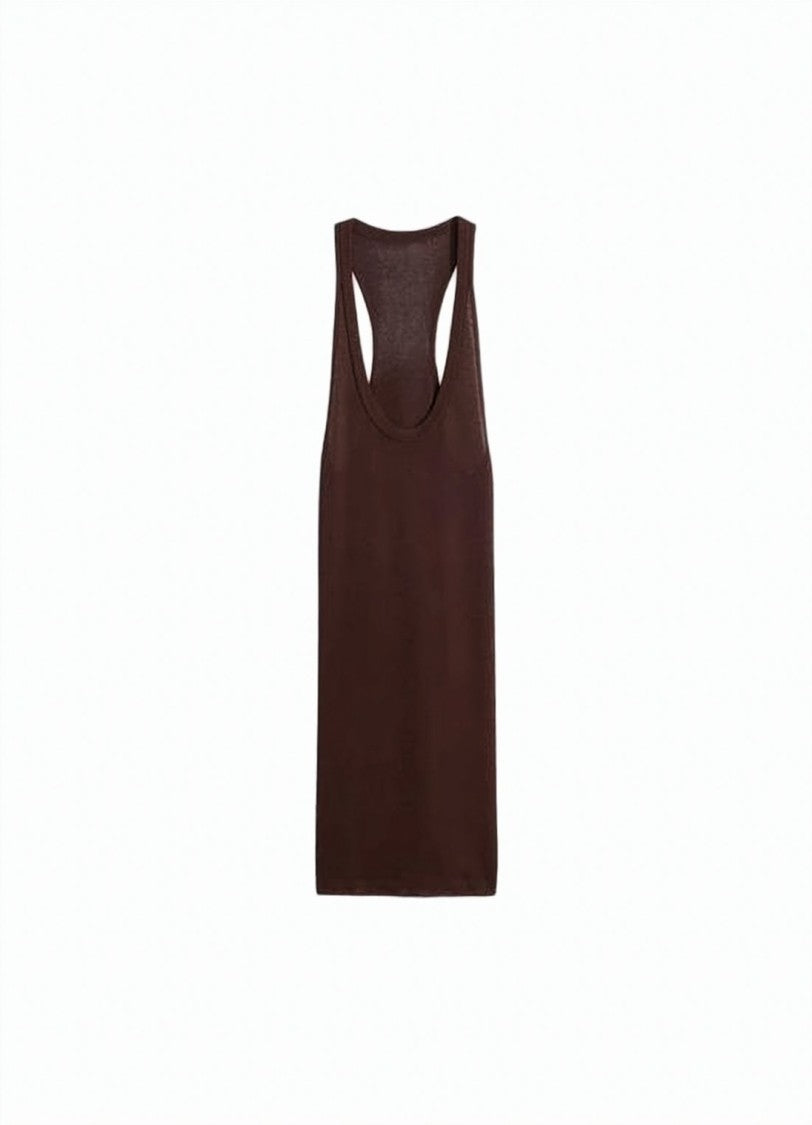 Lemaire Scoop Neck Sleeveless Top In Smooth Stretch Fabric