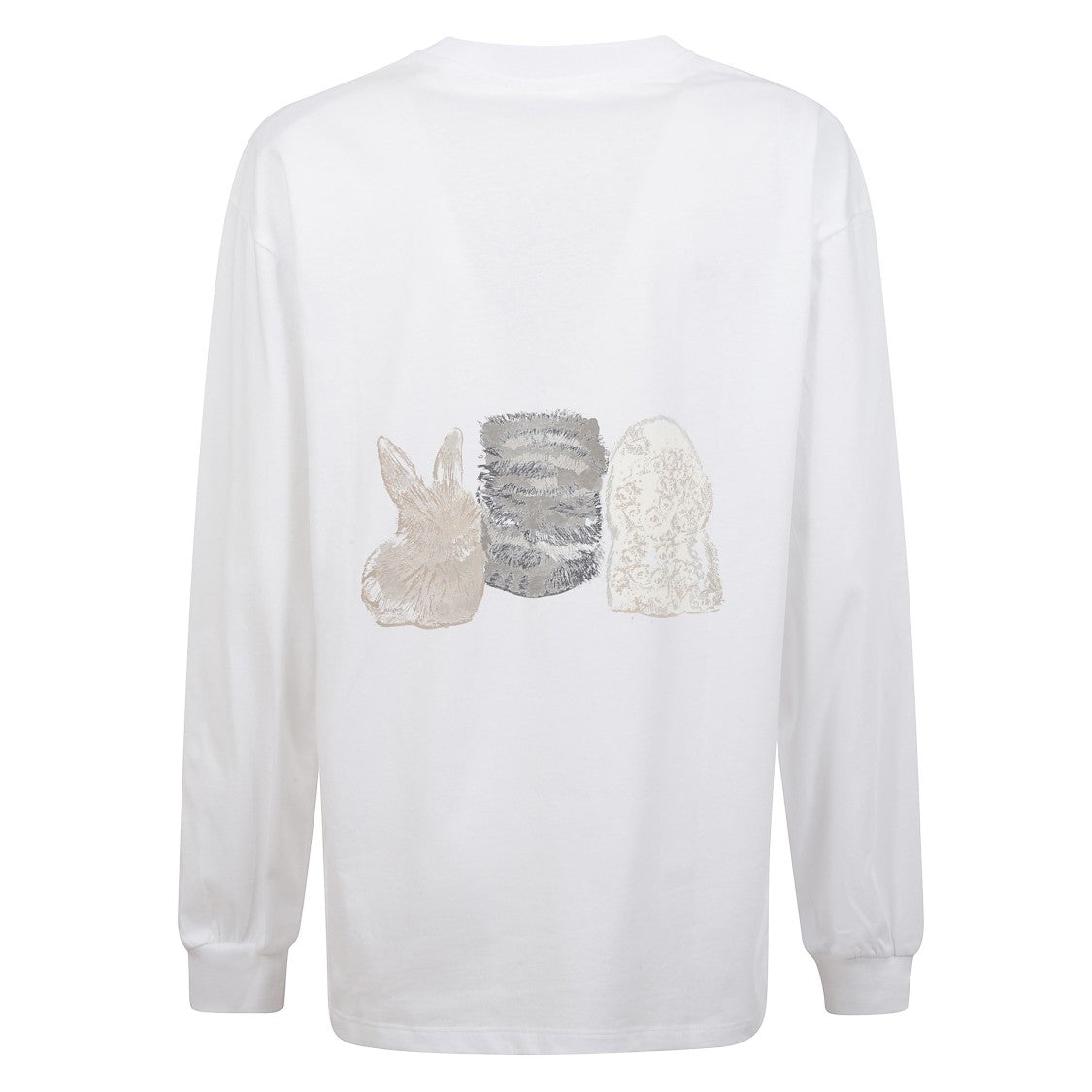 Ganni Oversized Animal Print Sweatshirt