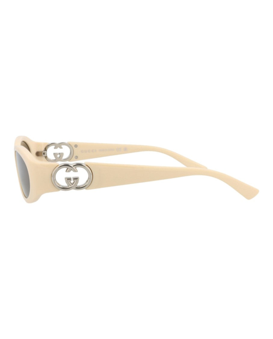 Gucci Round-Frame Injection Sunglasses With Silver-Tone Logo