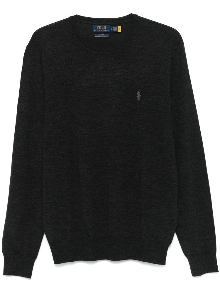 Polo Ralph Lauren Long Sleeve Wool Pullover With Classic Crew Neckline