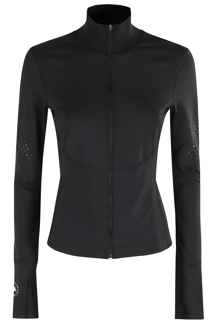 Adidas By Stella Mccartney High Neck Zip-Up Sweatshirt