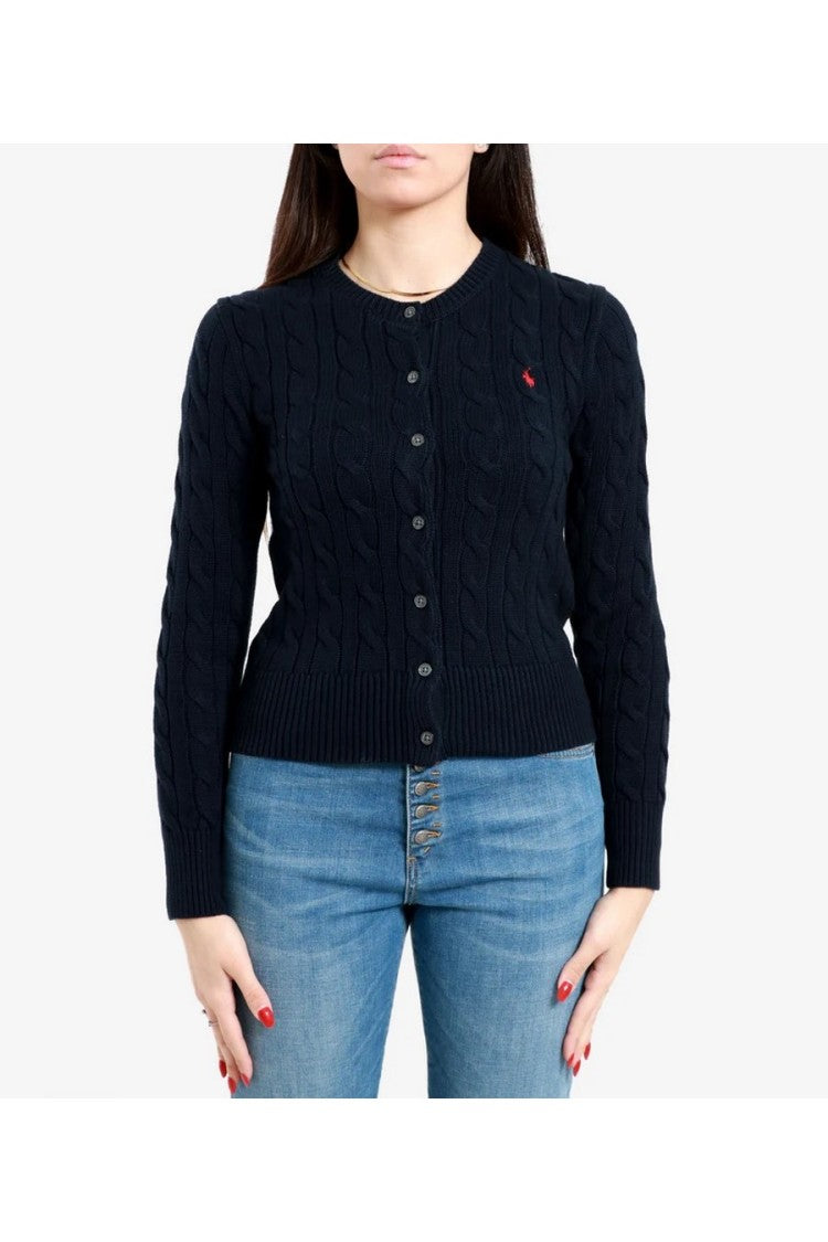 Polo Ralph Lauren Sky Cable Knit Sweater With Round Neckline