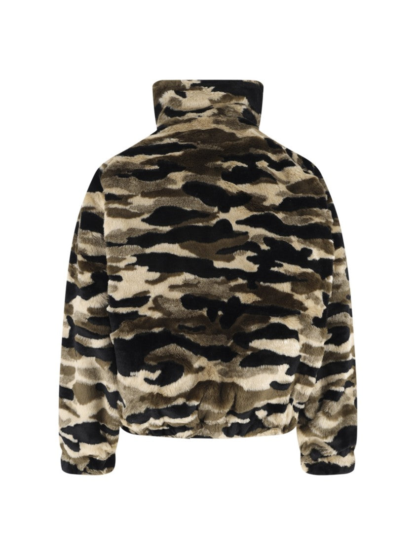 Pdf Multicolor Camo Faux Fur Relaxed Jacket