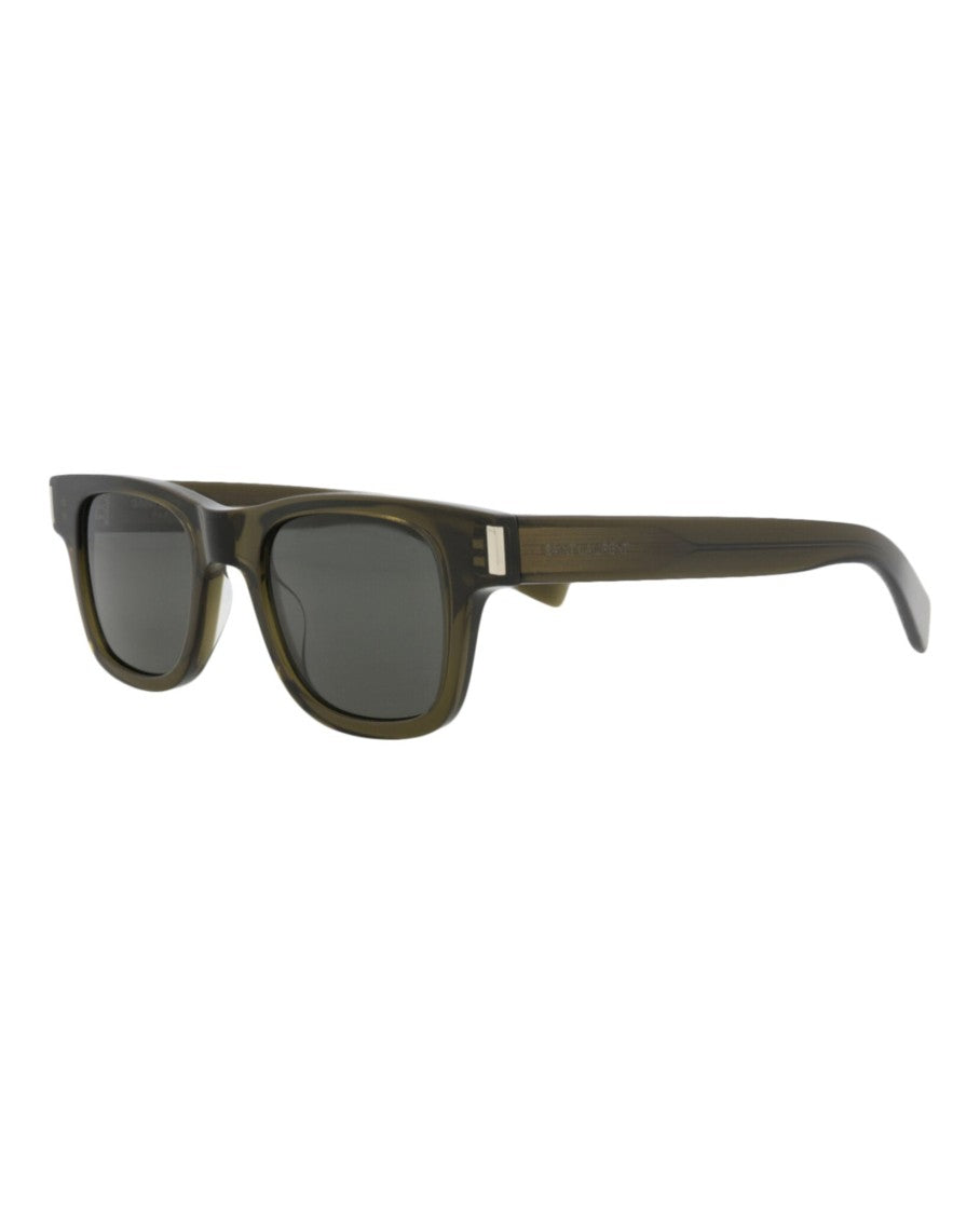 Saint Laurent Square-Frame Acetate Sunglasses With Saddle Nose Bridge