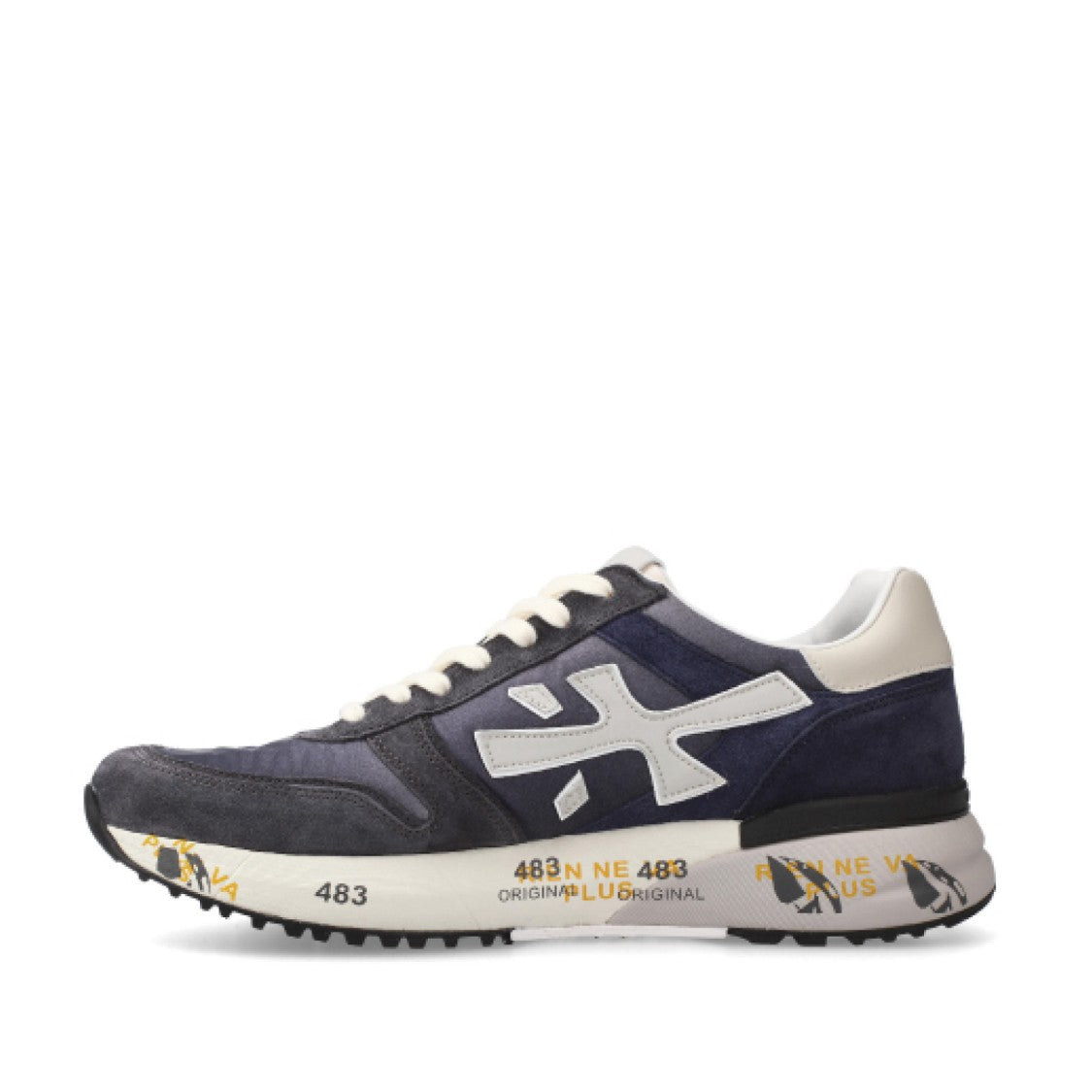 Premiata Suede And Shaded Technical Fabric Mick Sneakers