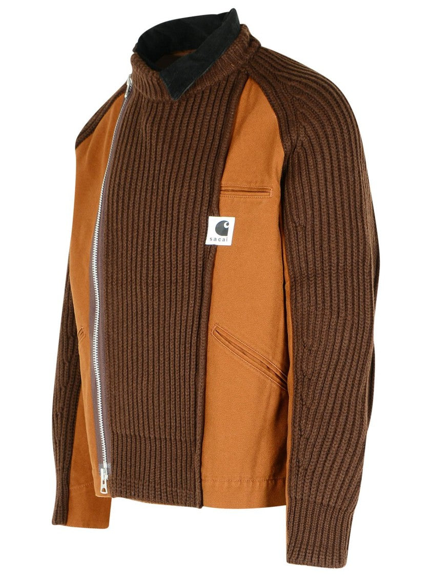 Sacai Brown Wool Blend Jacket