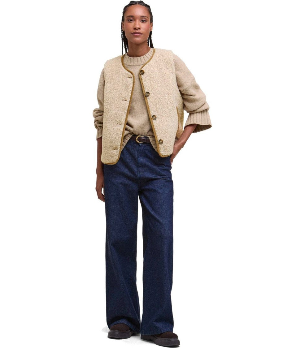 Barbour Luciana Fleece Natural Vest