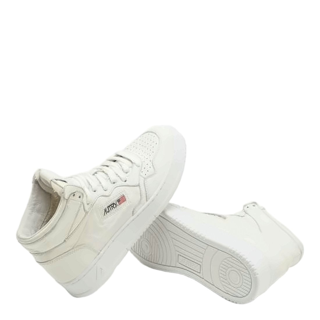 Autry High-Top Goat Leather Sneakers With Monochromatic Design
