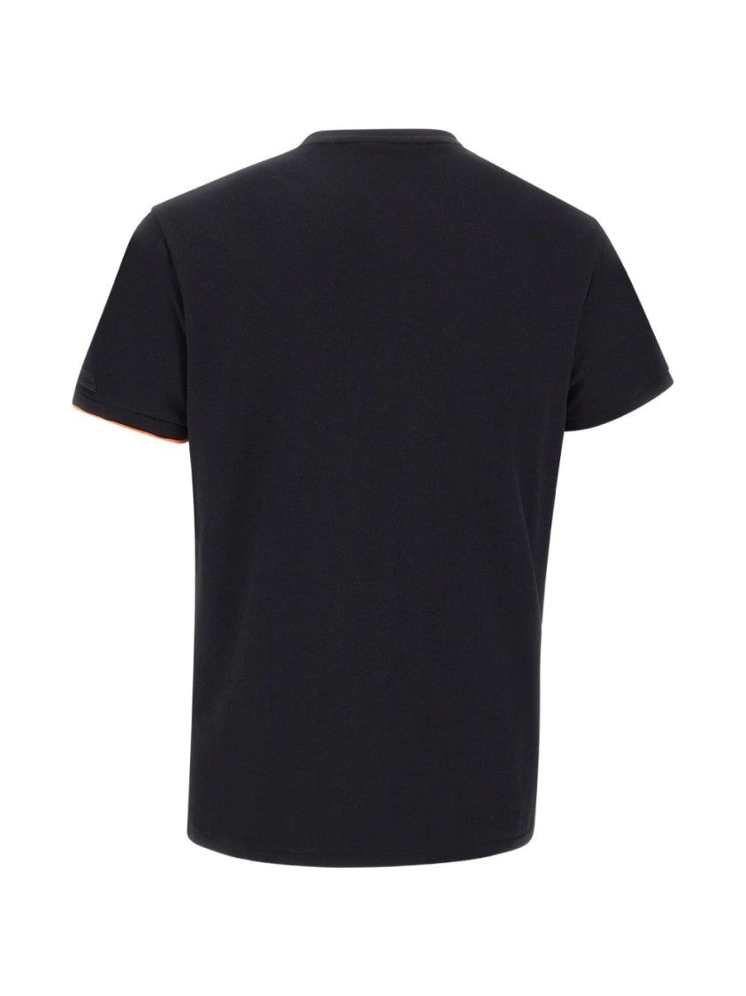 Rrd Black Short-Sleeved Orange Trim T-Shirt