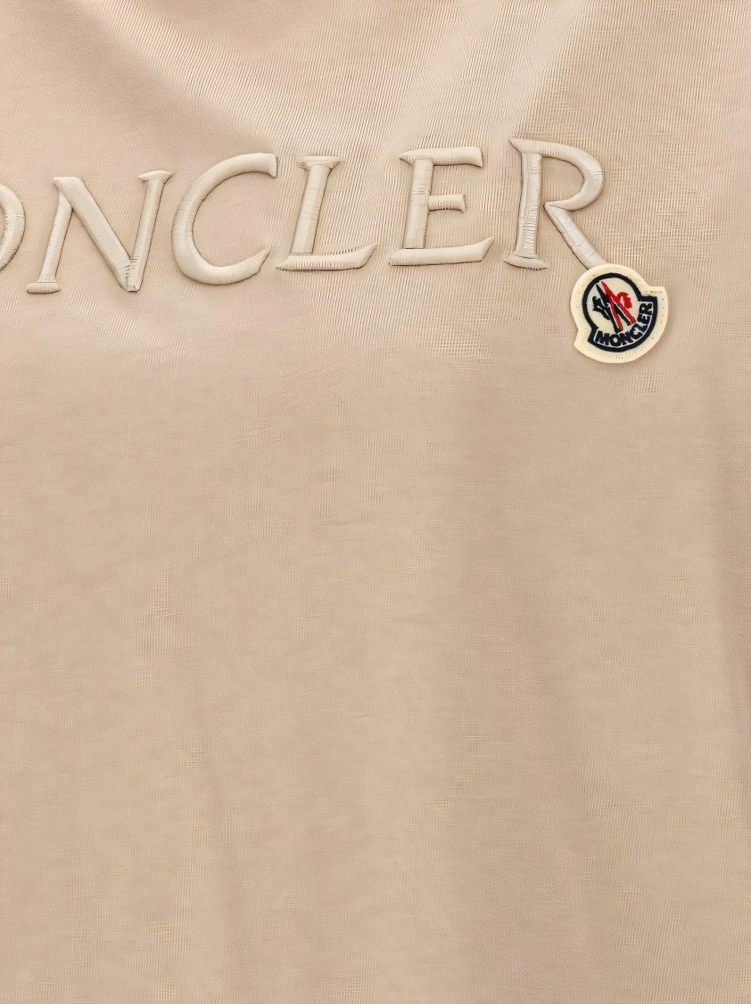 Moncler Classic Crew Neck T-Shirt With Raised Branding