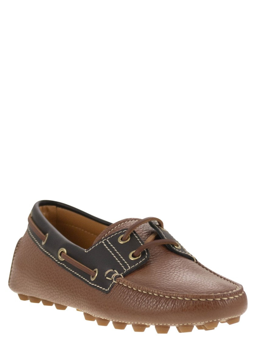 Tod's Leather Boat Bubble Grommet