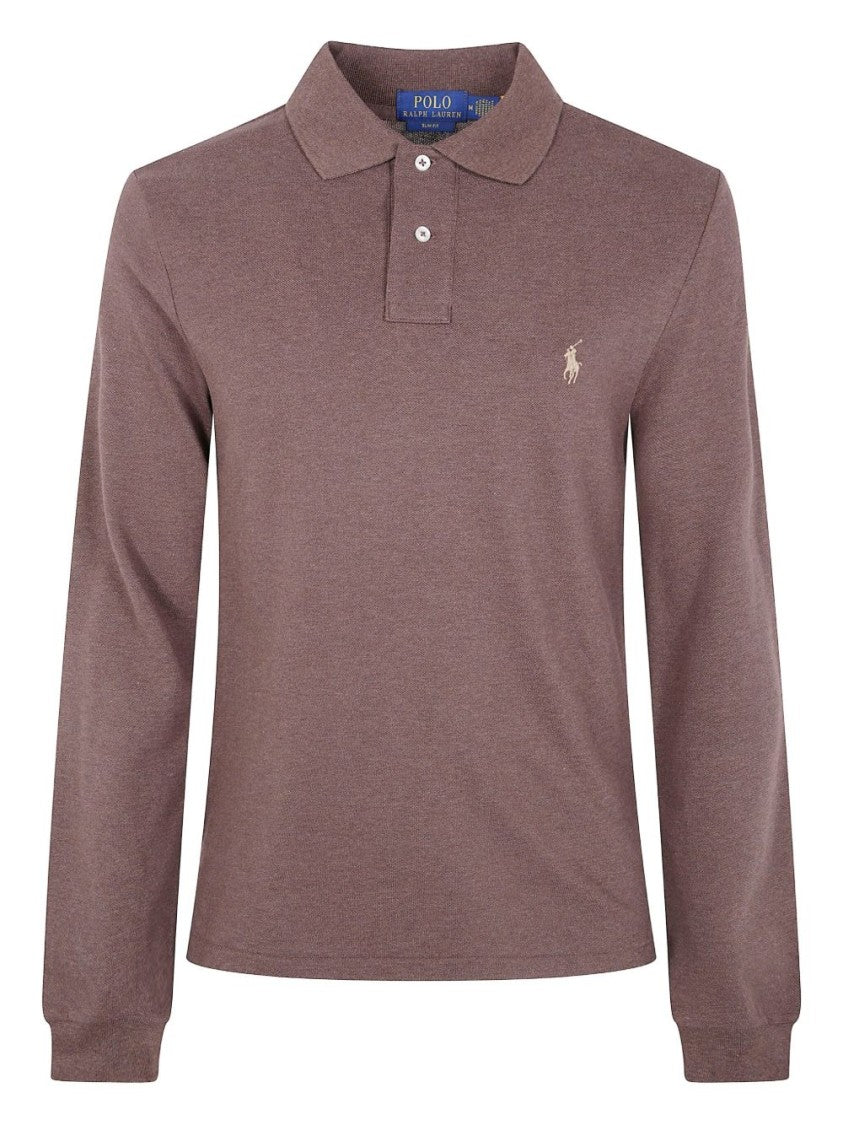 Polo Ralph Lauren Textured Knit Long-Sleeve Polo With Classic Collar