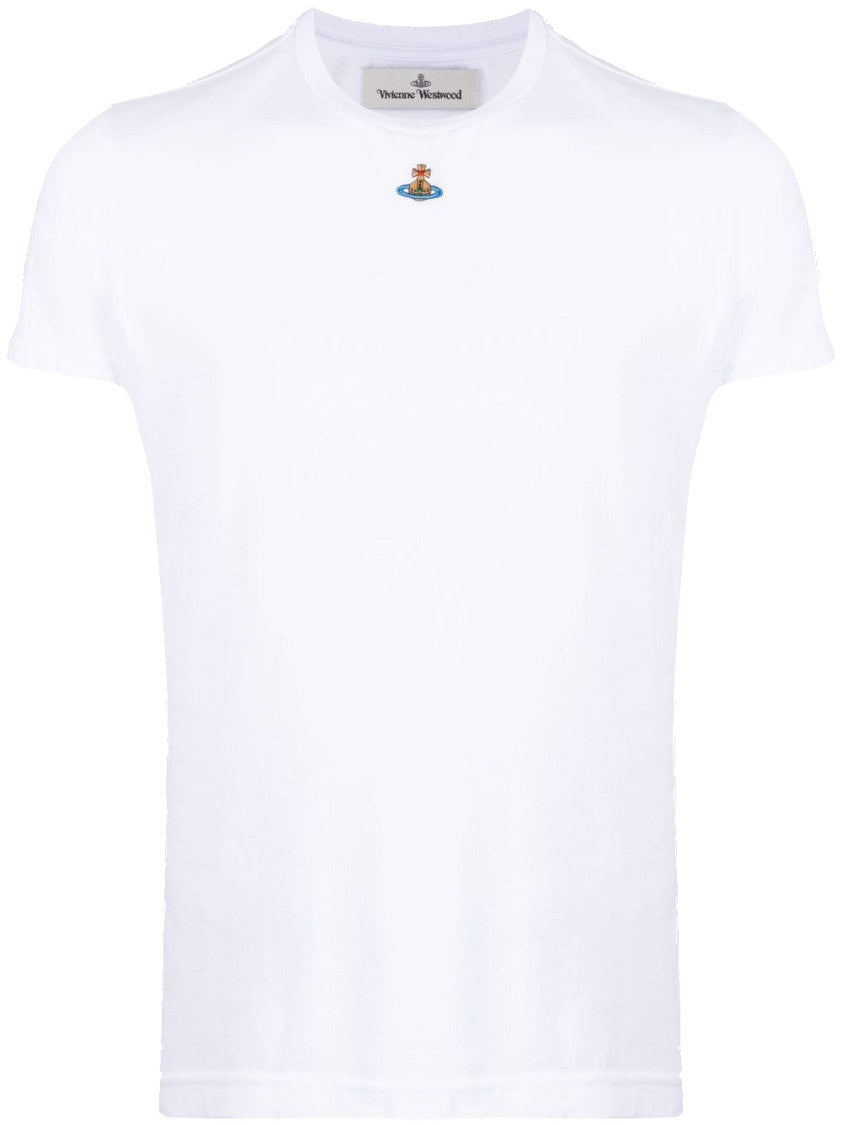 Vivienne Westwood Crisp White Organic Cotton Crew Neck T-Shirt