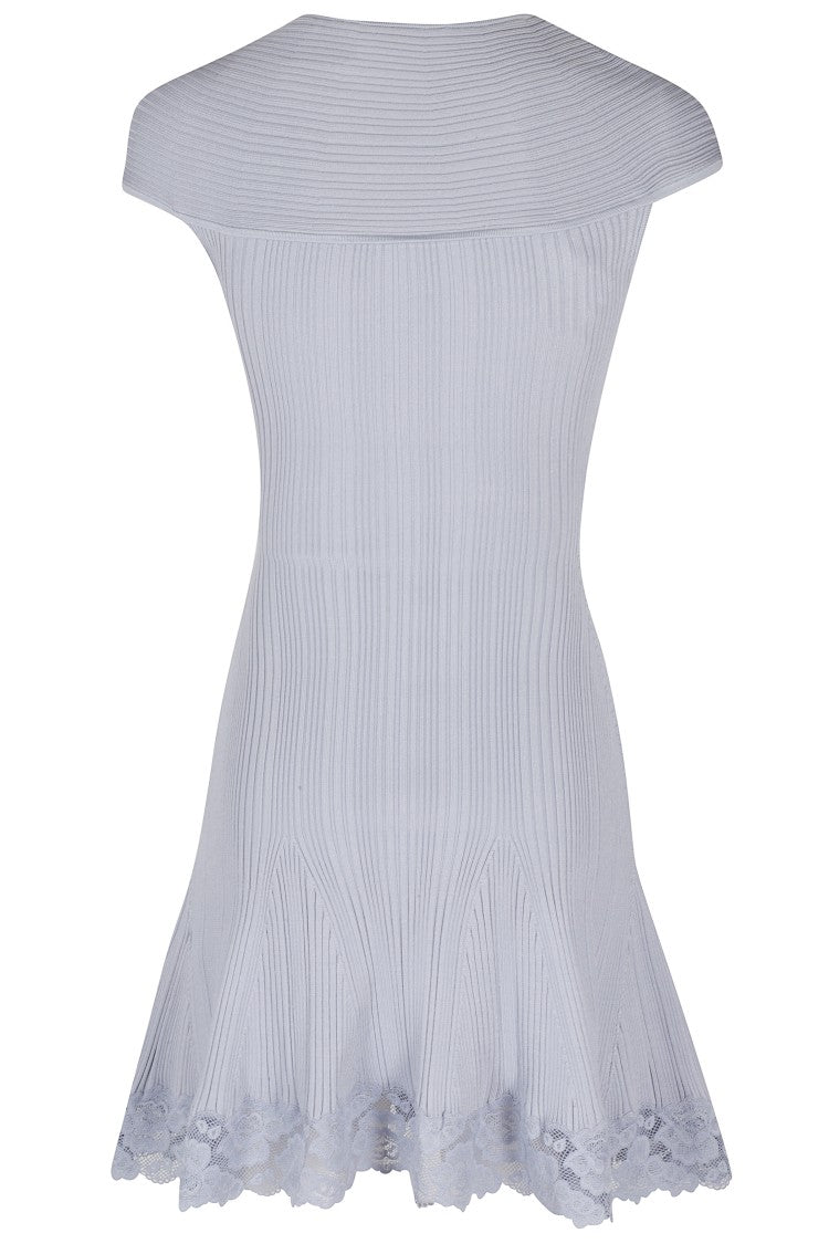 Self-Portrait Crossover Neckline Mini Dress