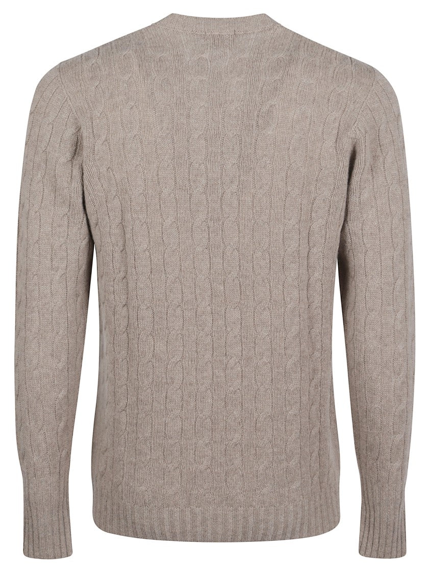 Drumohr Braided Wool Roundneck Sweater