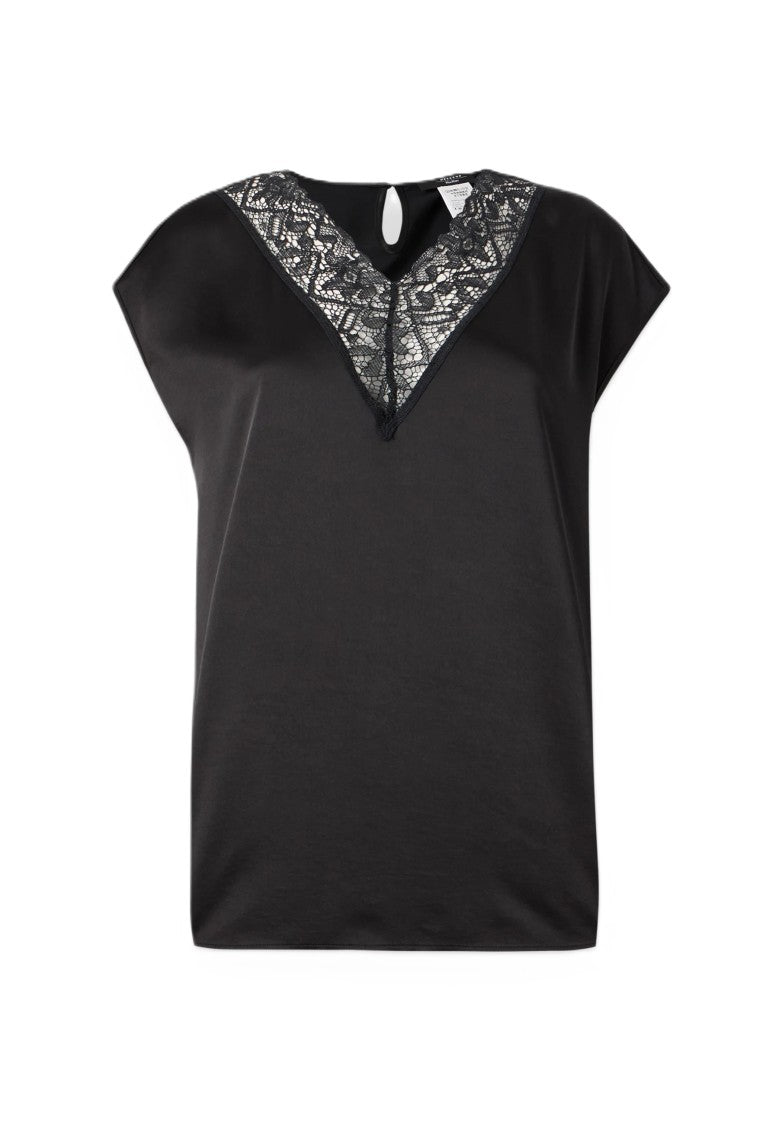 Max Mara Black Cotton Blend Tank Top