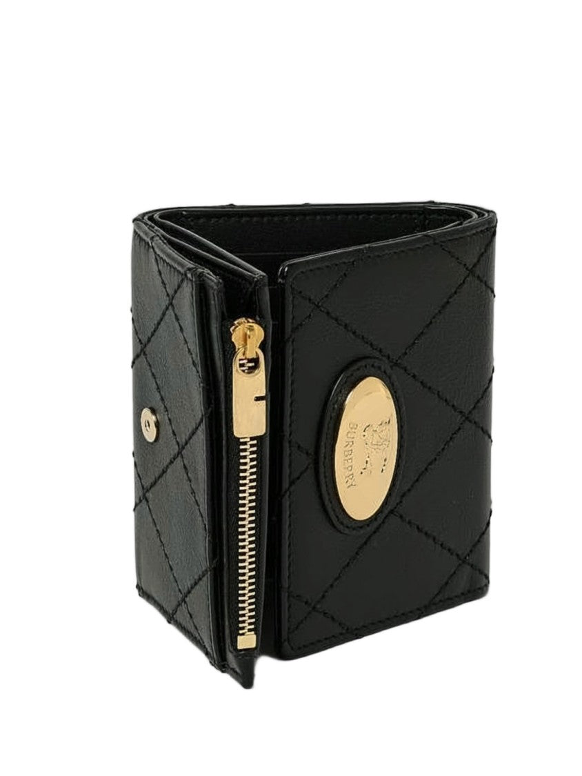 Burberry Diamond-Quilted Calf Leather Burberry Wallet