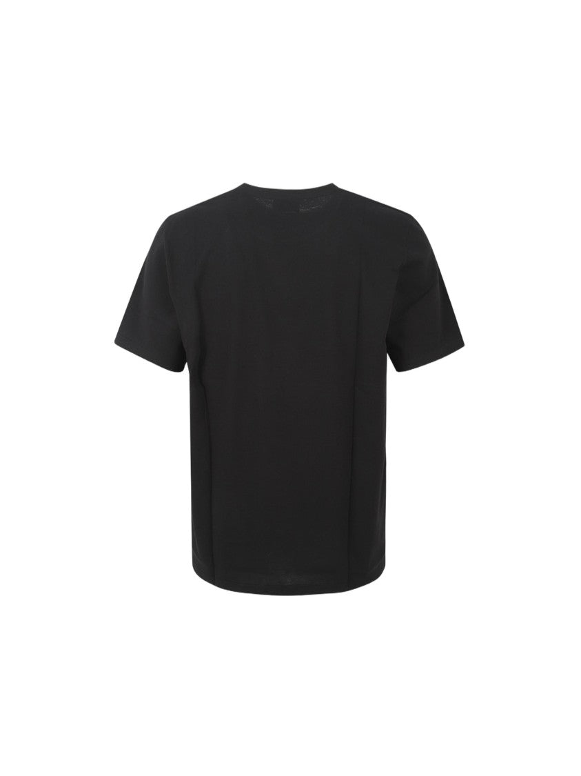 Saint Laurent Classic Black T-Shirt With Tonal Logo Detail