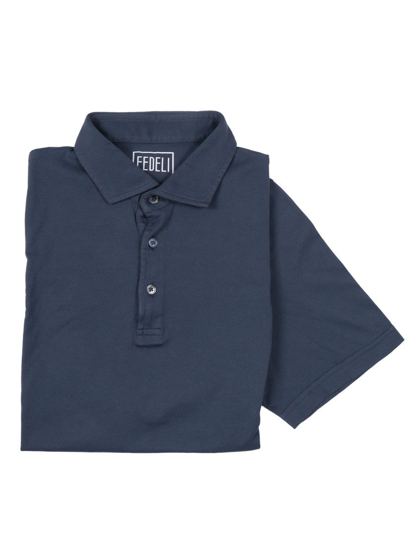 Fedeli Short Sleeve Knitted Polo Shirt