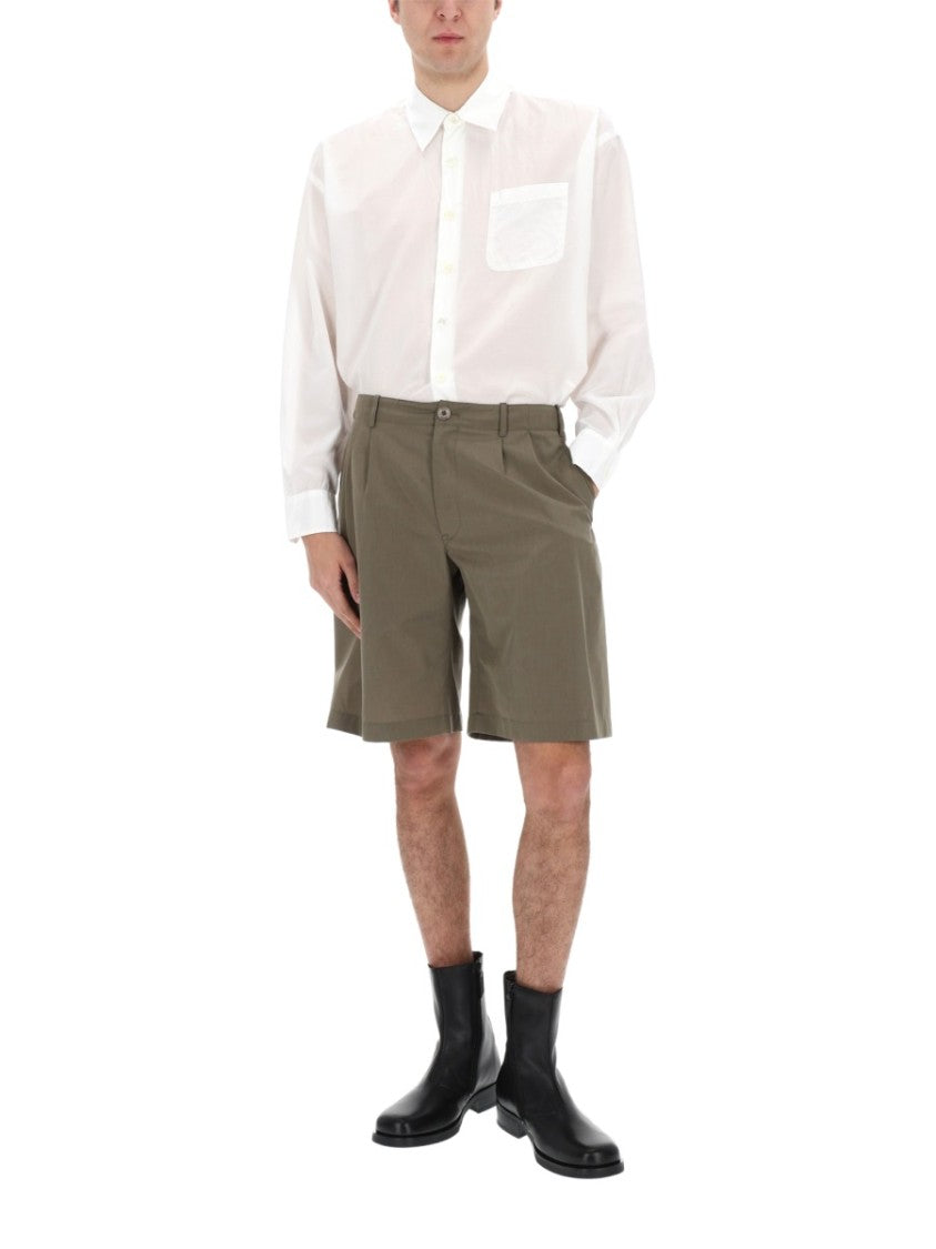 Our Legacy Borrowed Silk-Cotton Oversized Shirt