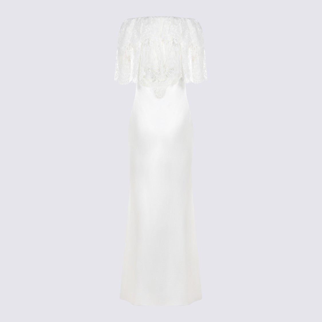 Self-Portrait White Lace Maxi Dress