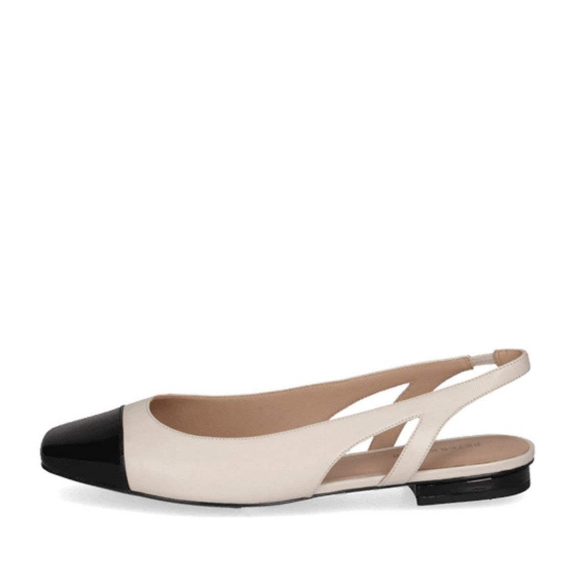Peter Kaiser White Elegantly Crafted Leather Ballet Flats