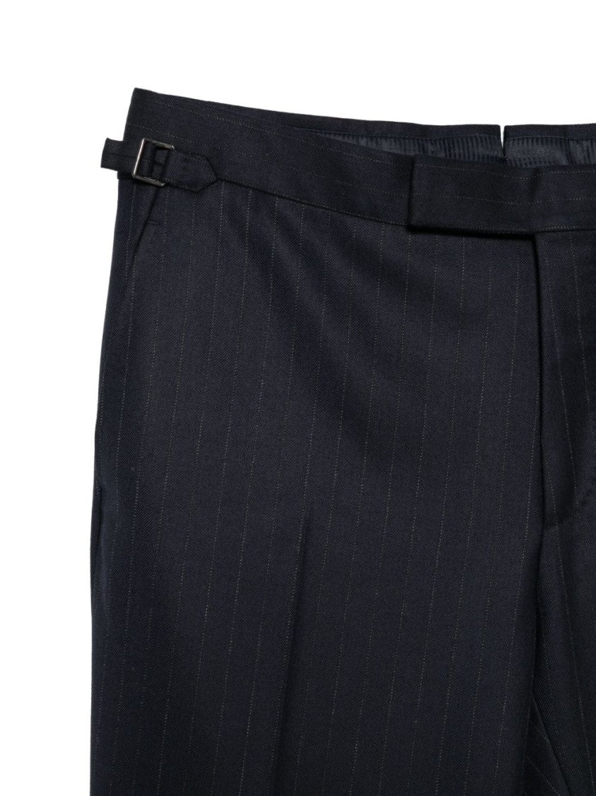 Tom Ford Tailored Navy Pinstripe Trousers