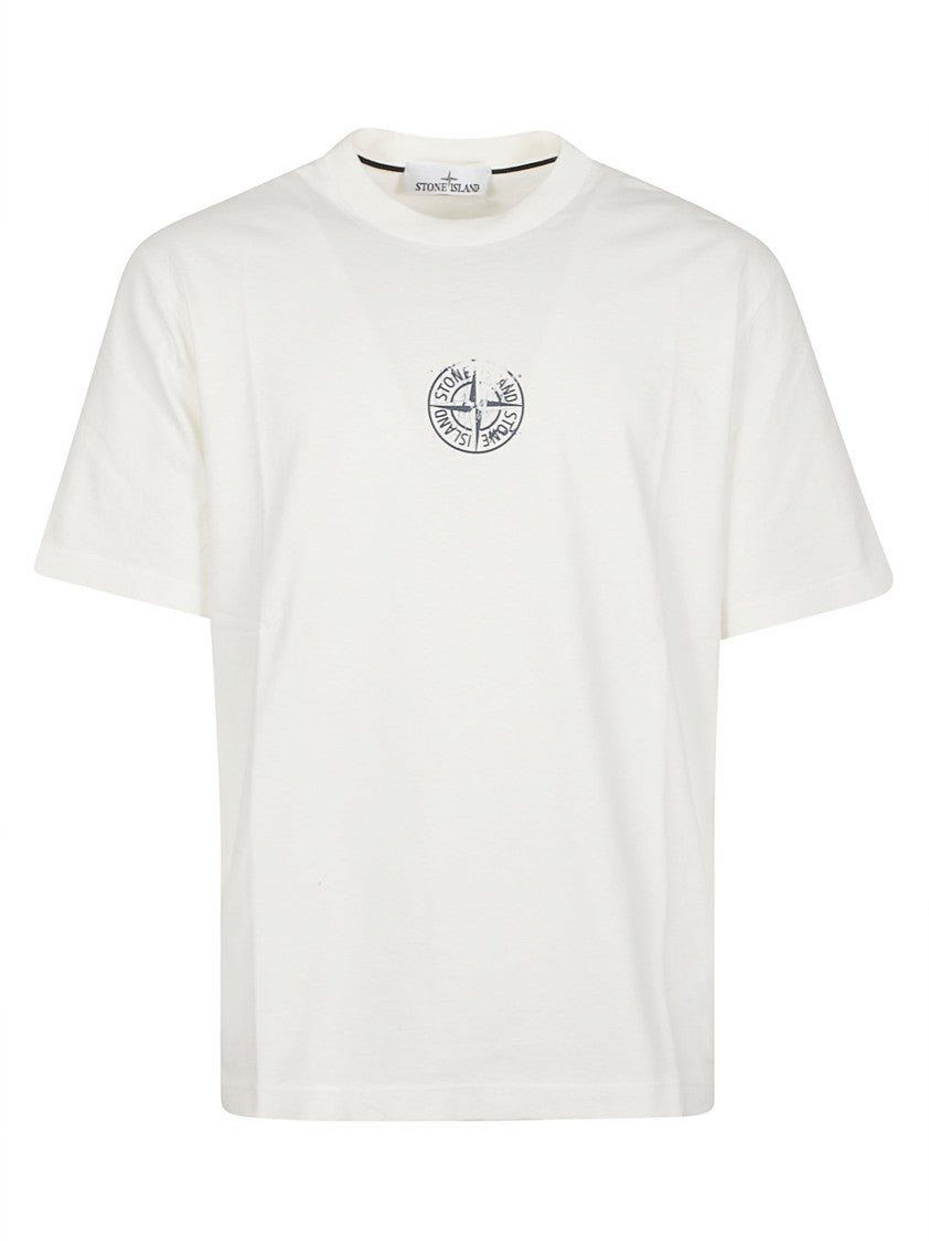 Stone Island Logo Iconic Cotton T-Shirt