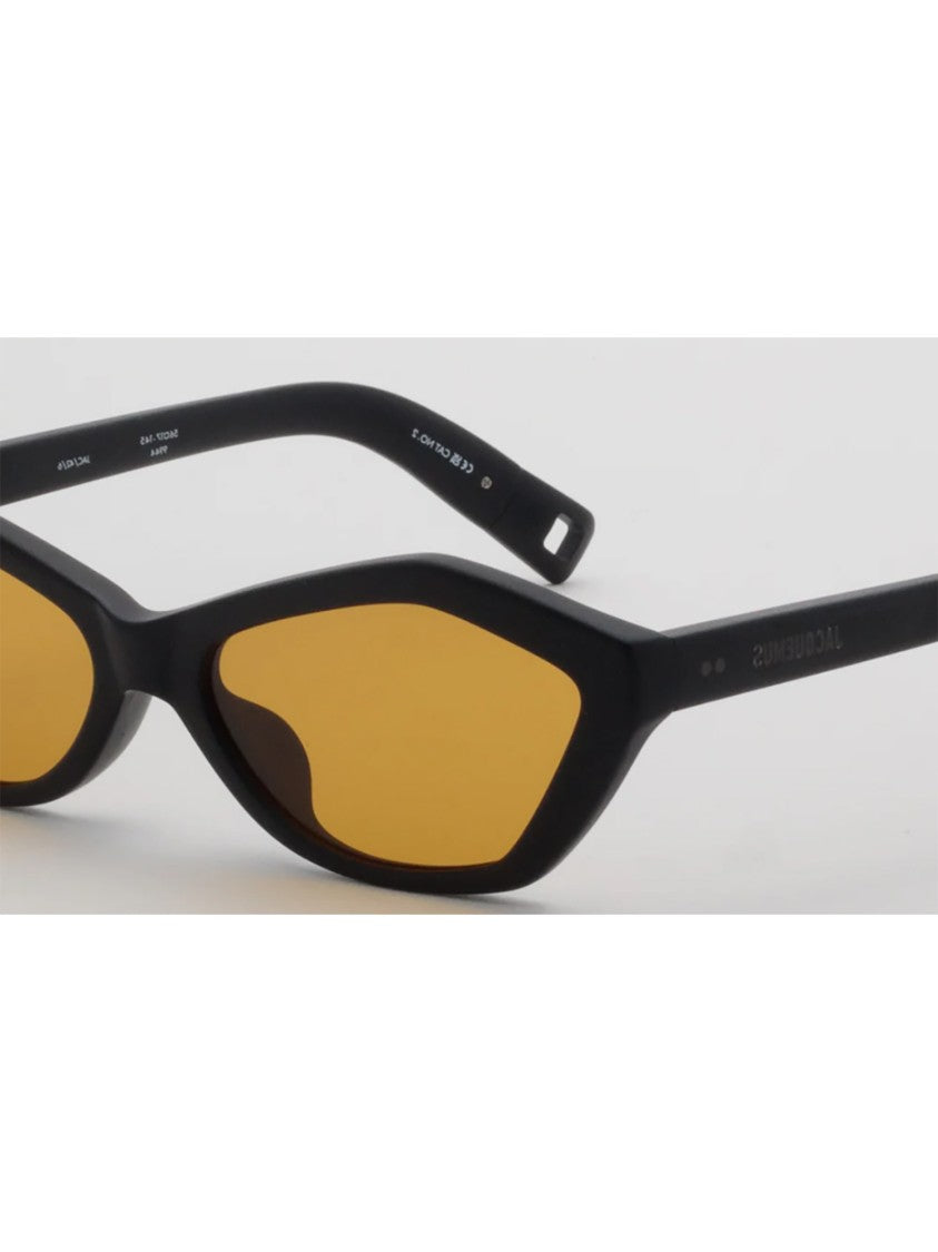 Jacquemus Cat-Eye Acetate Sunglasses With Bold Angular Design