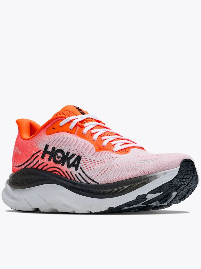 Hoka Gradient Mesh Sneakers With Cushioned Sole And Textured Outsole