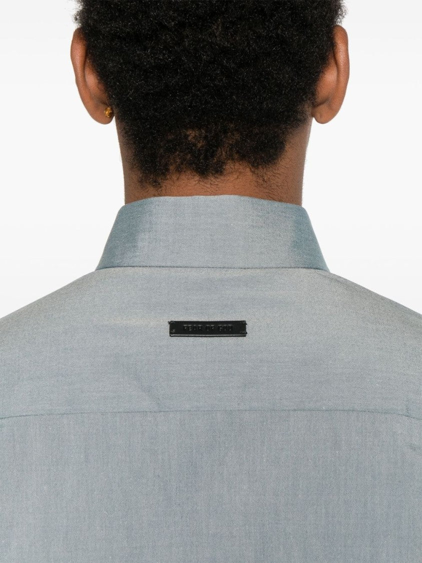 Fear Of God Melange Cotton And Wool Blend Shirt