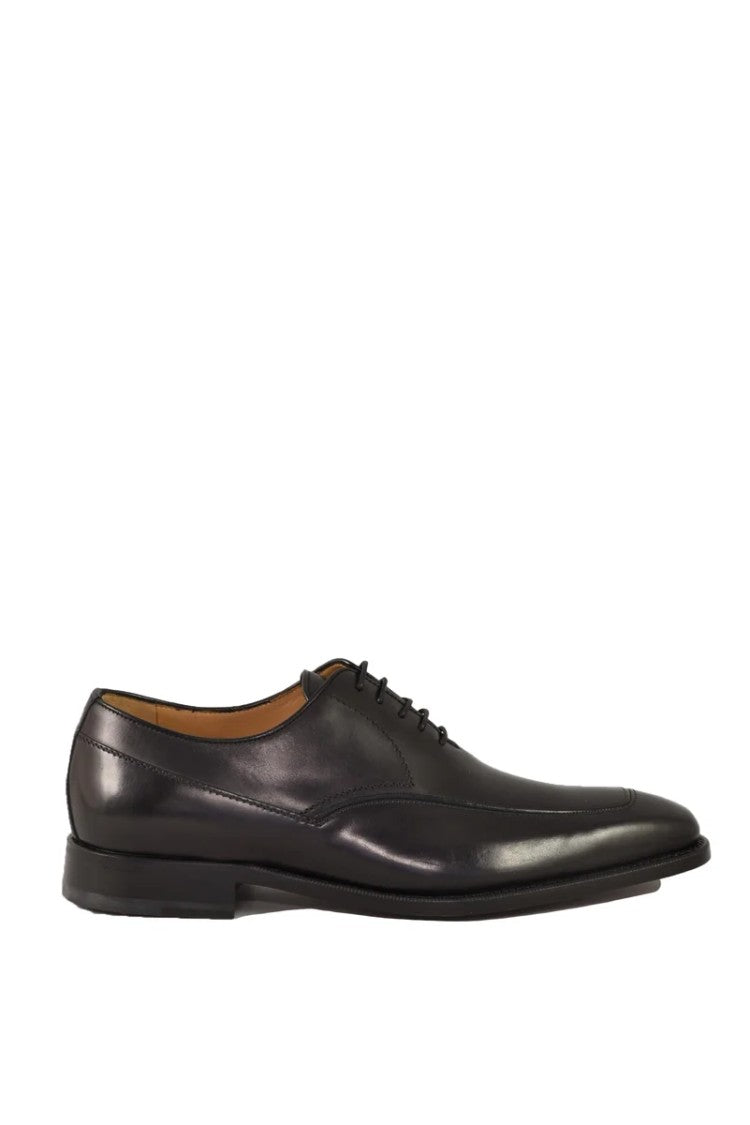 Testoni Bologna 1929 Square Toe Lace-Up Shoes - Black