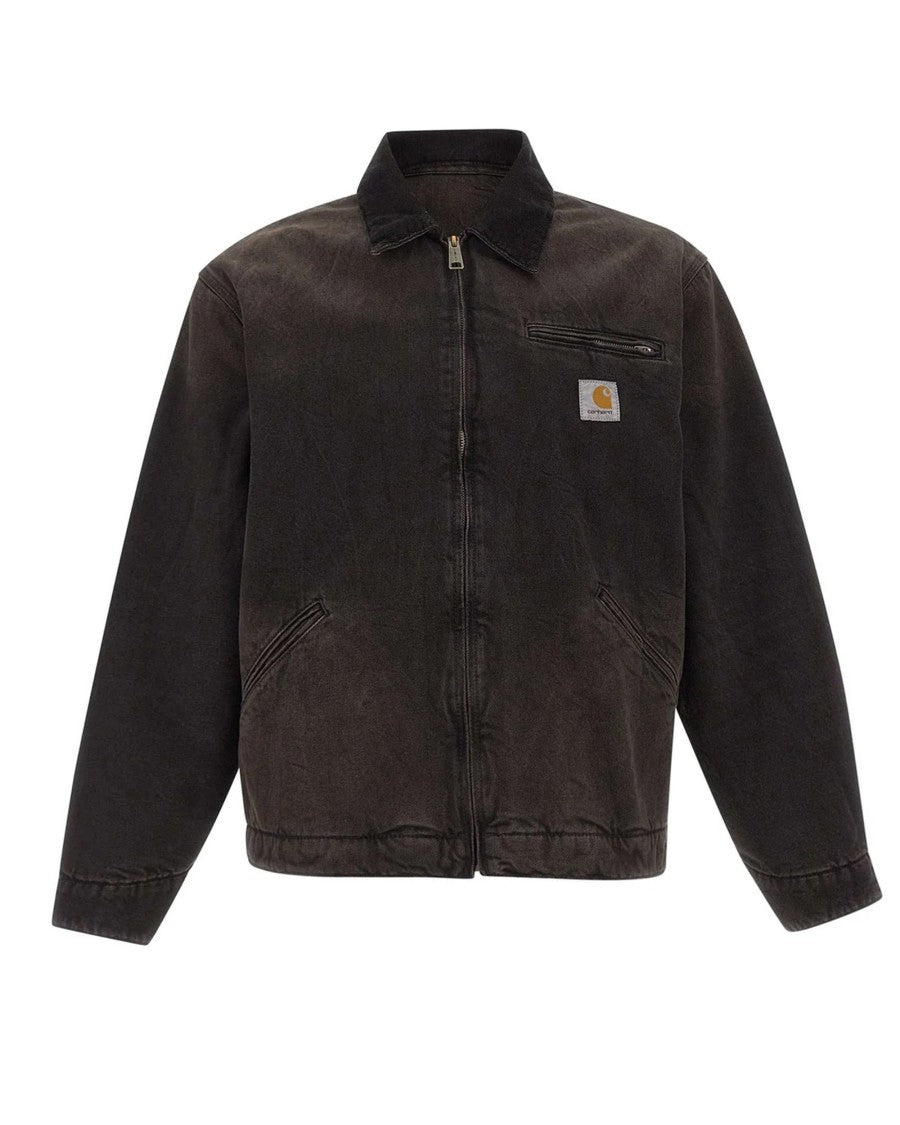 Carhartt Wip Faded Black Organic Cotton Detroit Jacket