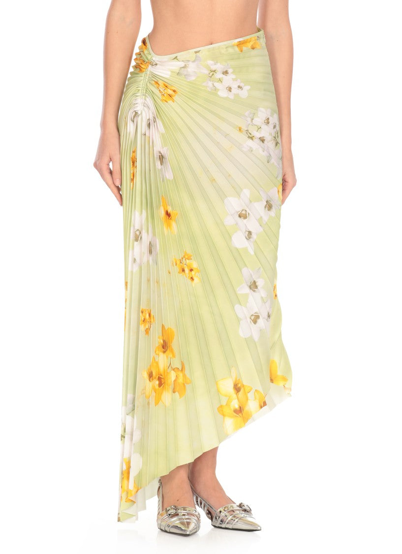Pinko Green Ghiandaia Skirt