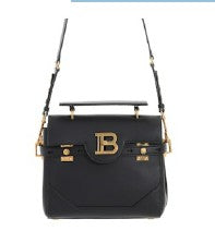 Balmain Black Calf Leather Bag