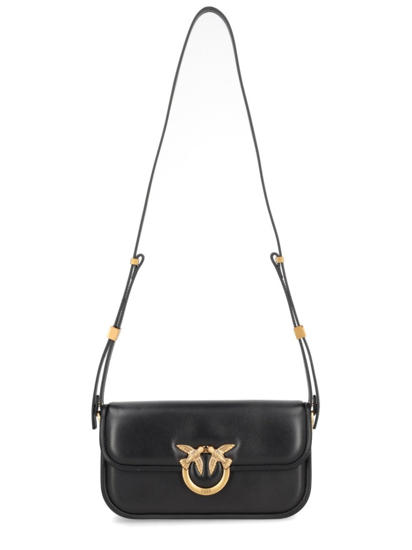 Pinko Love Gold Clasp Mini Shoulder Bag