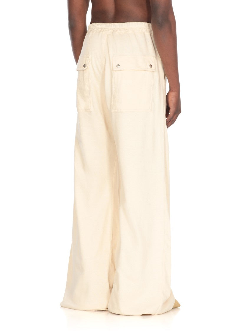 Drkshdw By Rick Owens Ivory Cotton Pants