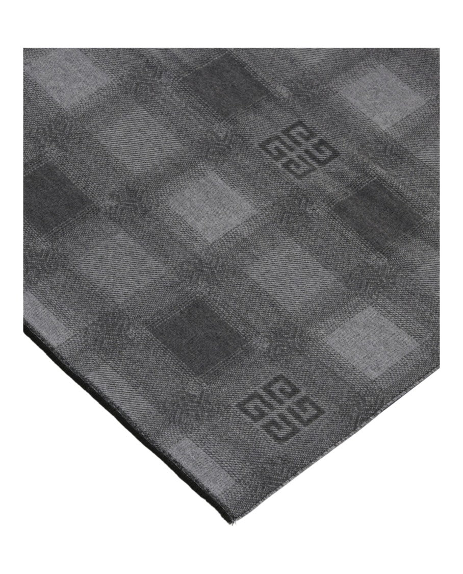 Givenchy Plaid 4G Logo Scarf