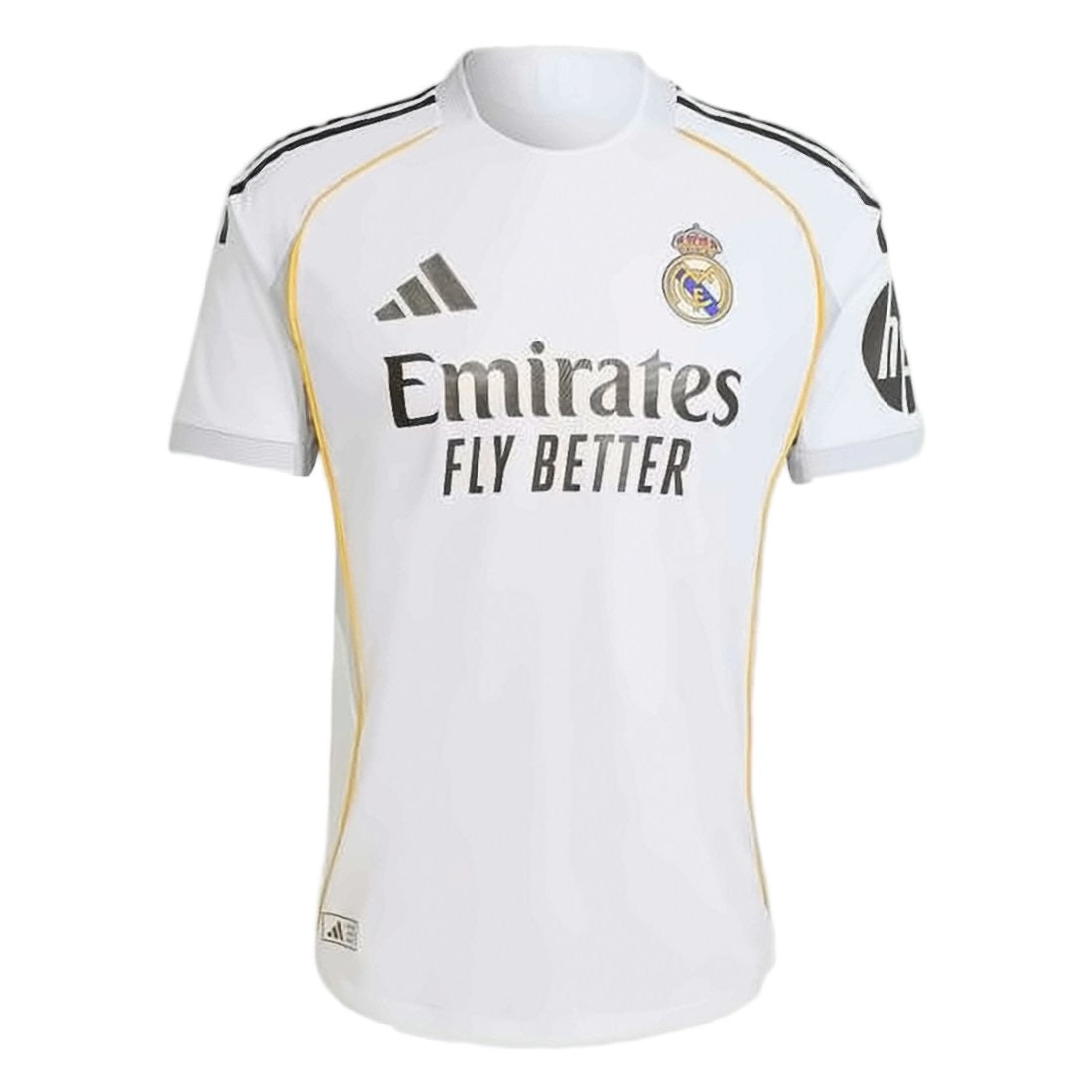 Adidas Short-Sleeved Sports Jersey With Striped Shoulders