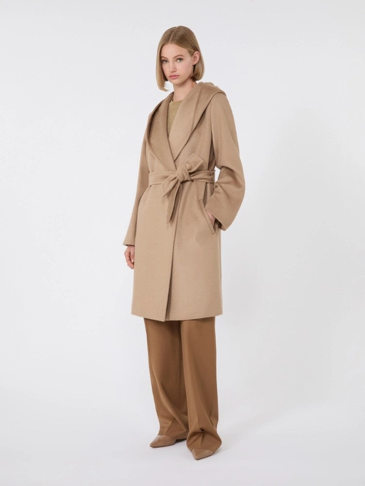 Max Mara Classic Fit Short Coat With Draped Collar