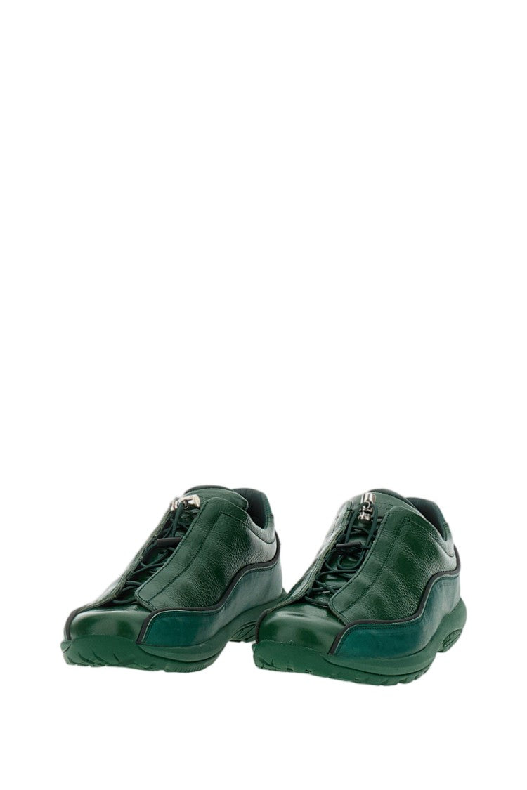Diemme Cracked Patent Leather Sneakers With Cord Lock
