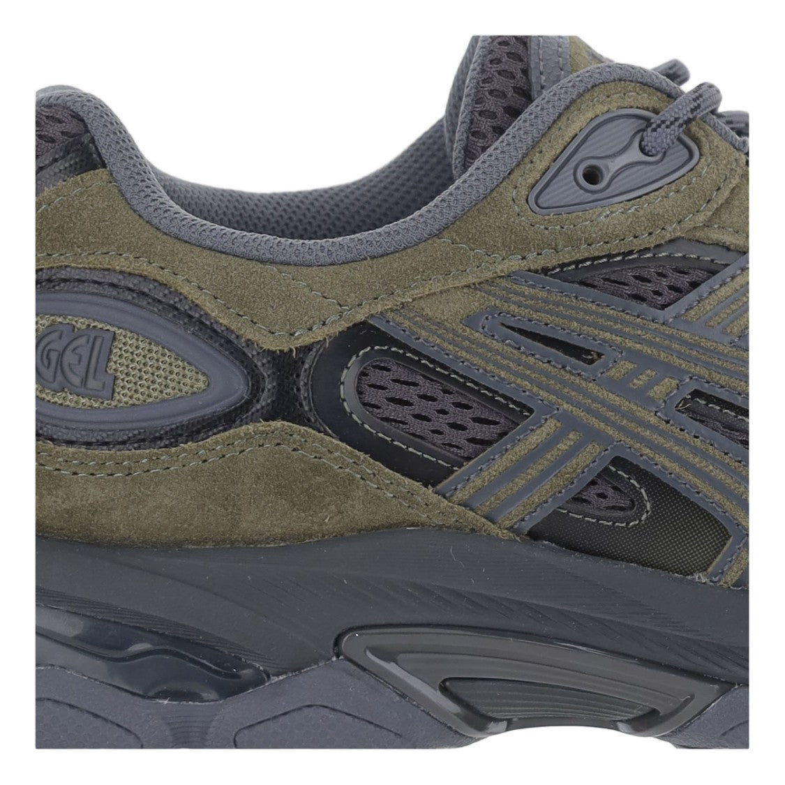 Asics Multi-Green Gel-Nyc 2.0 Suede Mesh Sneakers