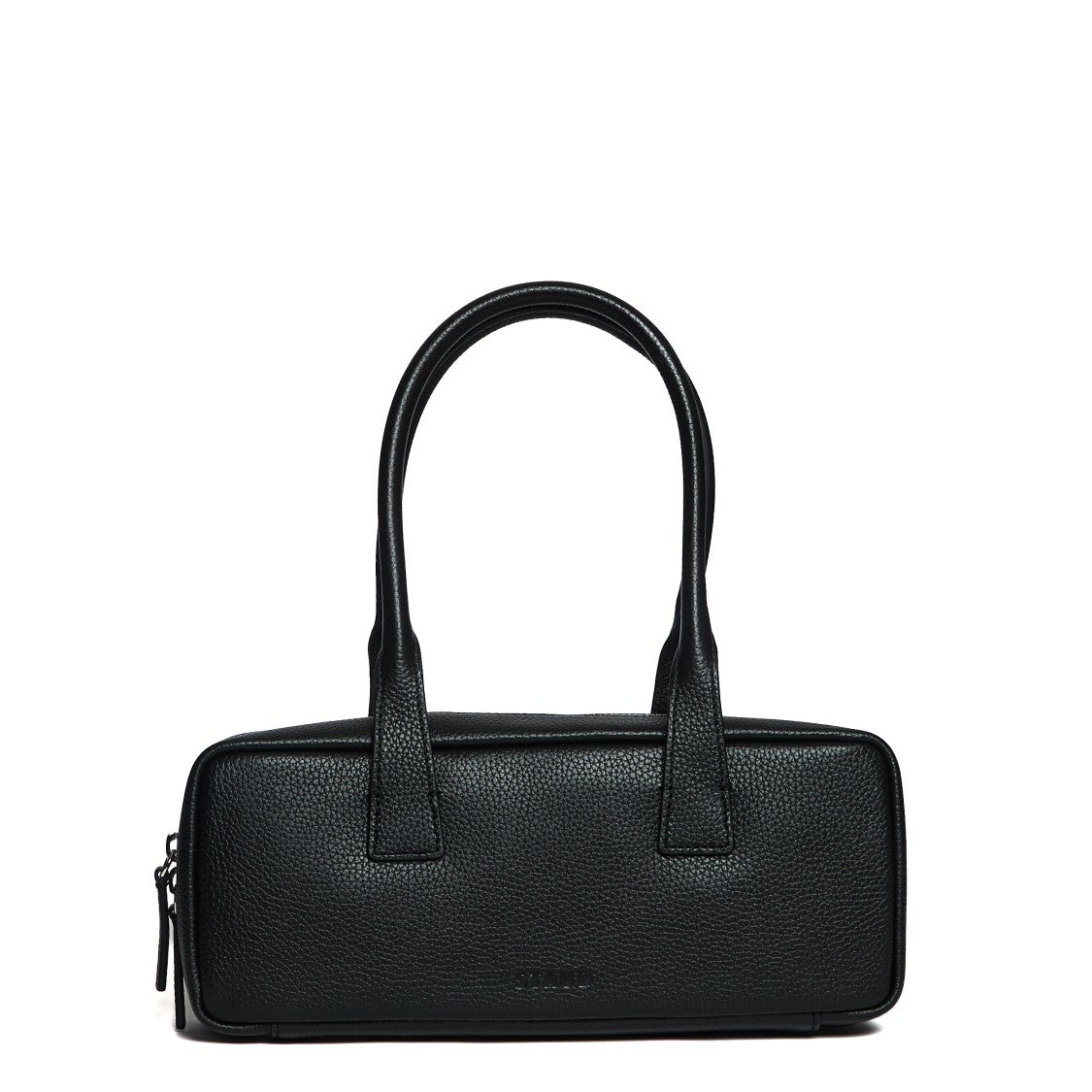 Staud Textured Leather Shoulder Bag With Double-Zip Closure