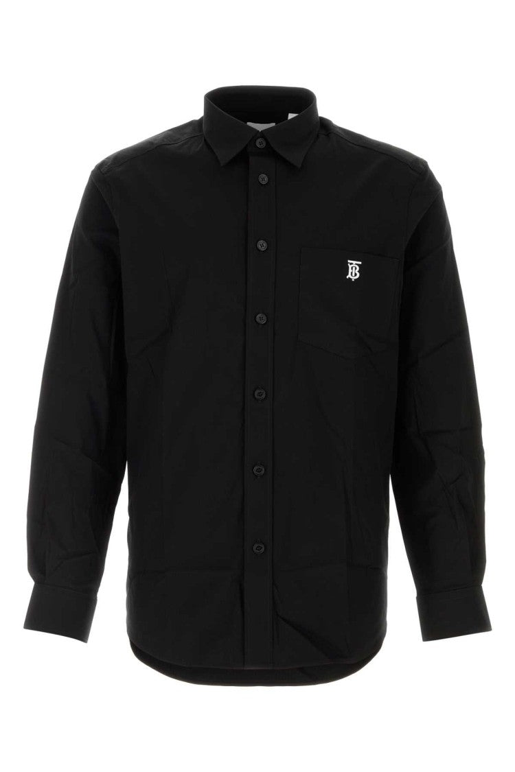 Burberry Black Stretch Poplin Shirt