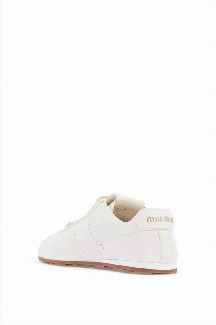 Miu Miu Lace-Up Low-Profile Miu Miu Sneakers
