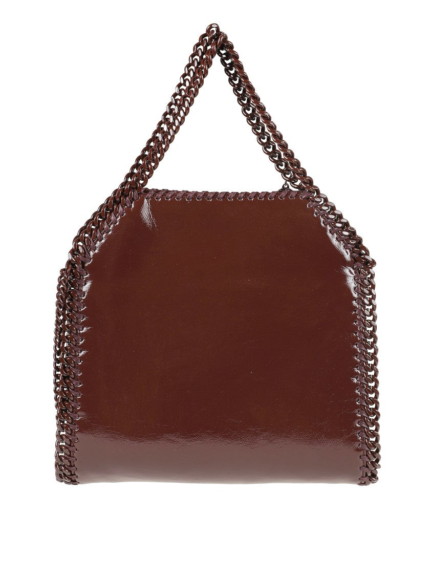 Stella Mccartney Brown Handbag With Chain Trim