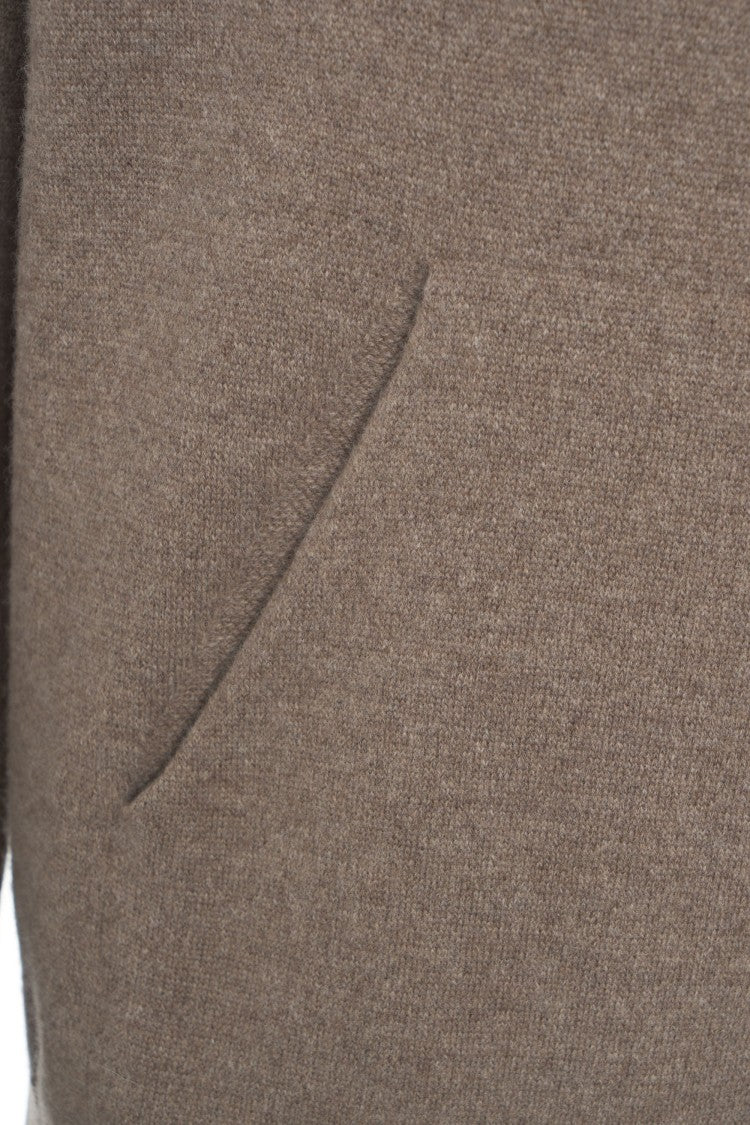 Gender Textured Knit Bomber Jacket With Ribbed Details