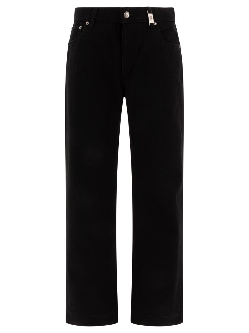 Alexander Mcqueen Straight-Leg Black Trousers With Clean Silhouette
